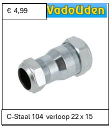 knelkoppeling  verzinkt type 104  voorraad  zie foto's  VADO, Doe-het-zelf en Verbouw, Verwarming en Radiatoren, 30 tot 80 cm