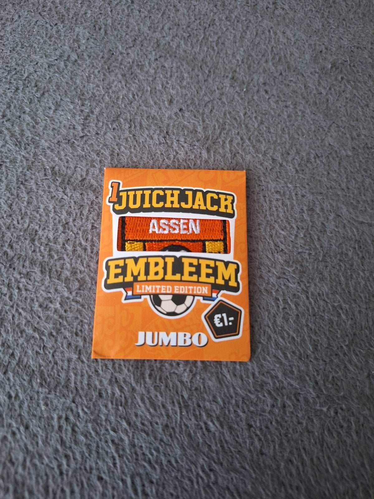 Juich Jack Embleem - Assen, Verzamelen, Supermarktacties, Jumbo, Ophalen