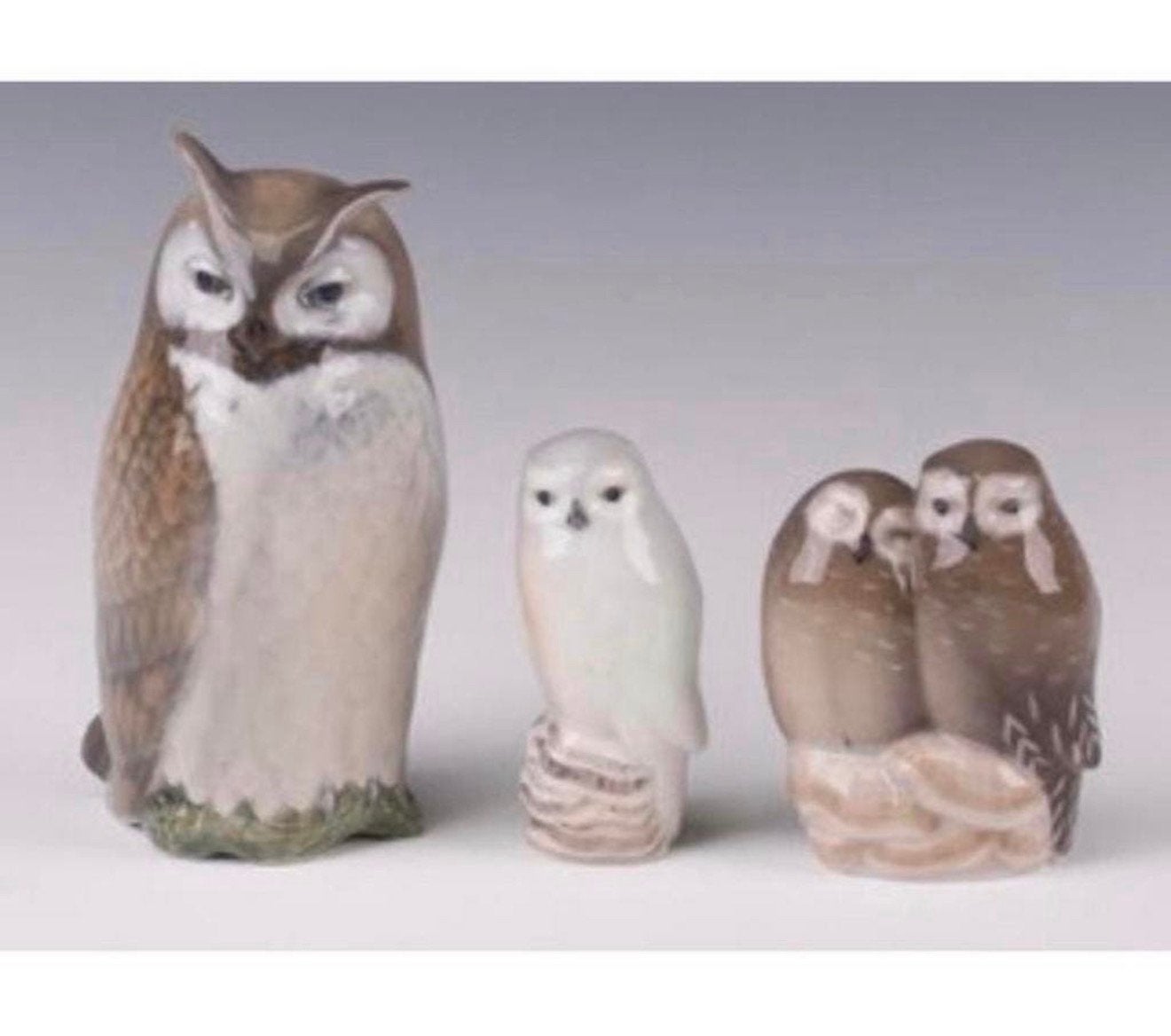 Royal Copenhagen uilen set 2999 834 1741 + B&G owl owls 3x, Ophalen of Verzenden, Zo goed als nieuw, Dier