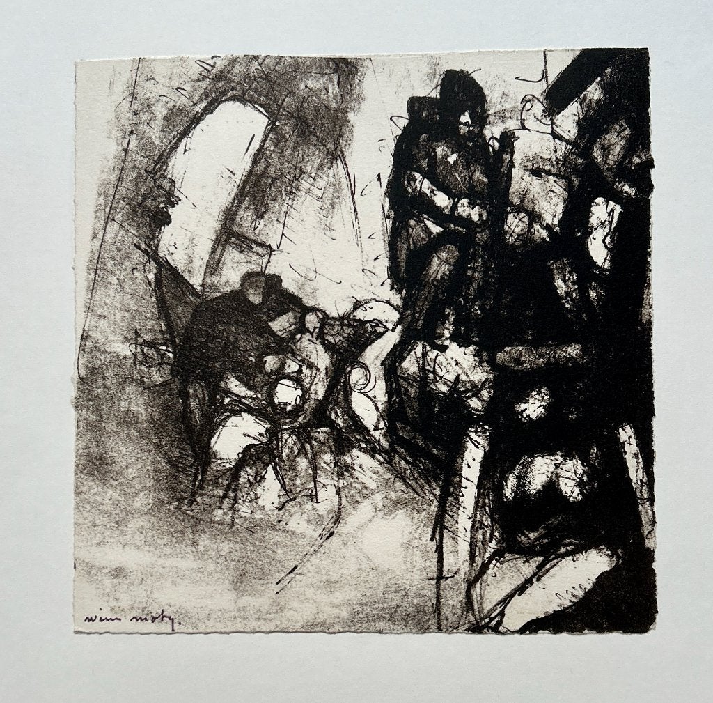 Zeefdruk Wim Motz, Gesigneerd, Verzenden, Zeefdruk