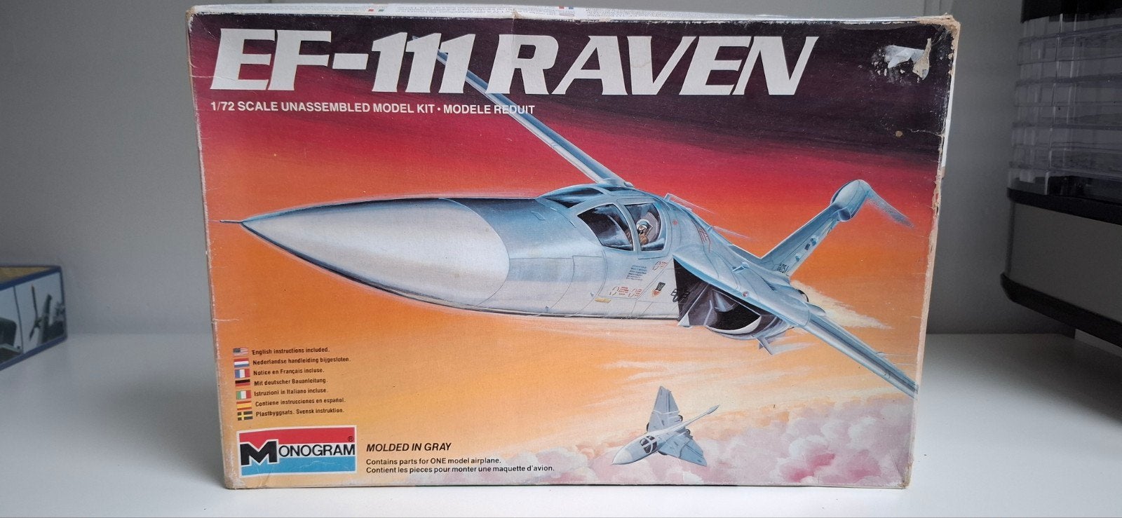Monogram EF-111 Raven 1/72 Schaal Modelbouwkit, Overige merken, 1:72 tot 1:144, Nieuw, Ophalen of Verzenden