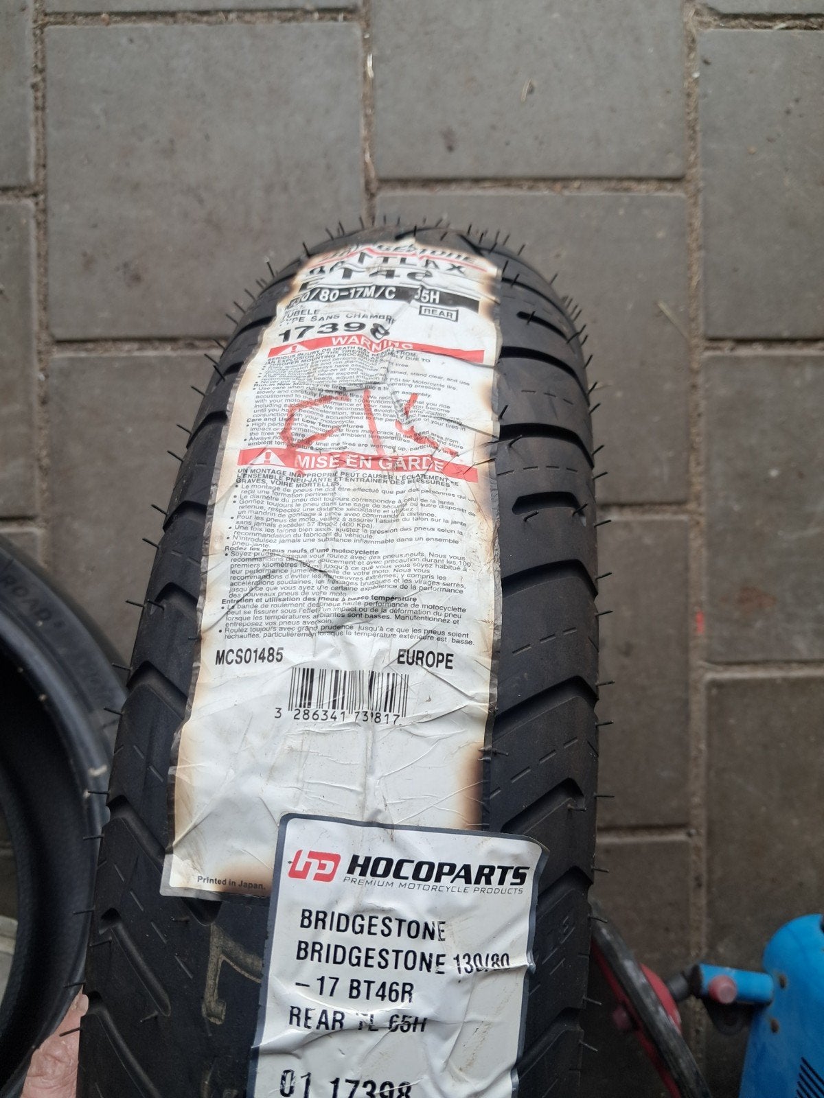 Motorband 130/80/17 nieuw, Ophalen