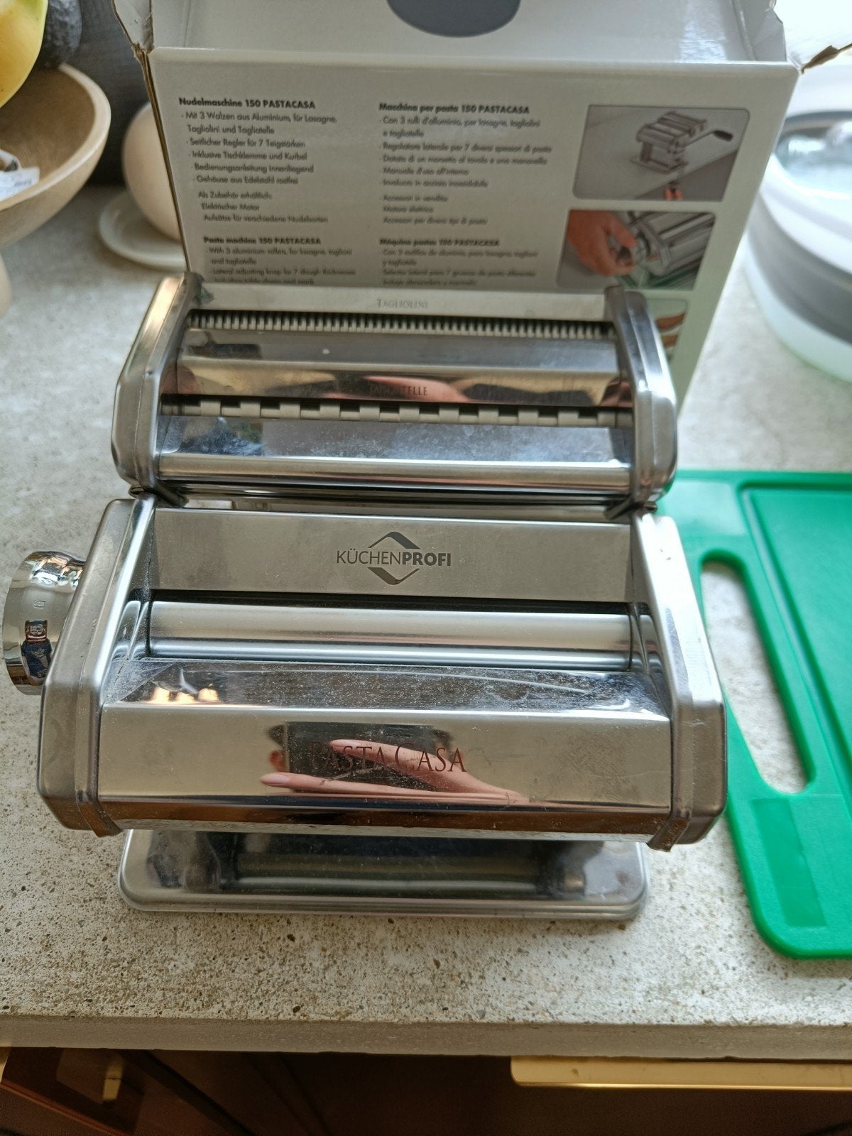 KÜCHENPROFI pasta machine, Zilver, Ophalen of Verzenden, Zo goed als nieuw, Metaal