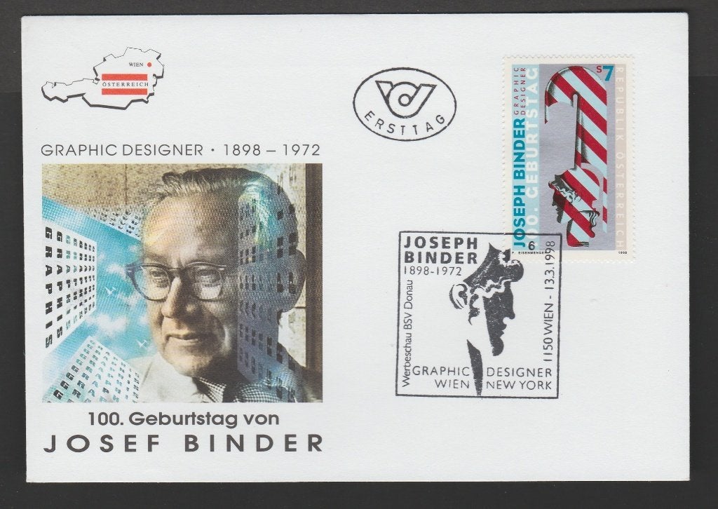 Oostenrijk - FDC Michelnr 2245 - Josef Binder, graficus, Verzenden, Postfris