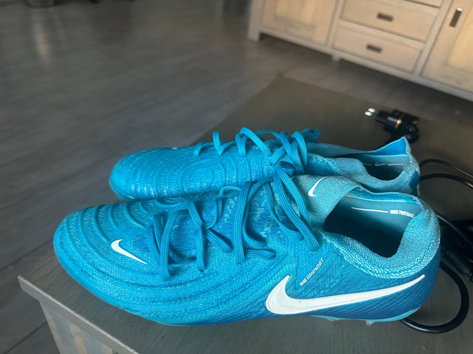 NIKE PHANTOM GX II ELITE FG MAD AMBITION - BLAUW/WIT, Ophalen of Verzenden, Zo goed als nieuw, Schoenen
