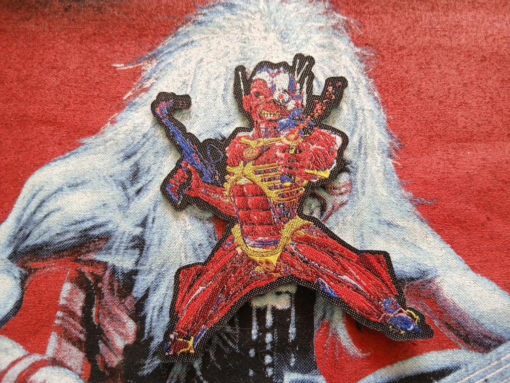 Iron Maiden mooie limited somewhere in time patch 278, Verzenden, Nieuw, Kleding
