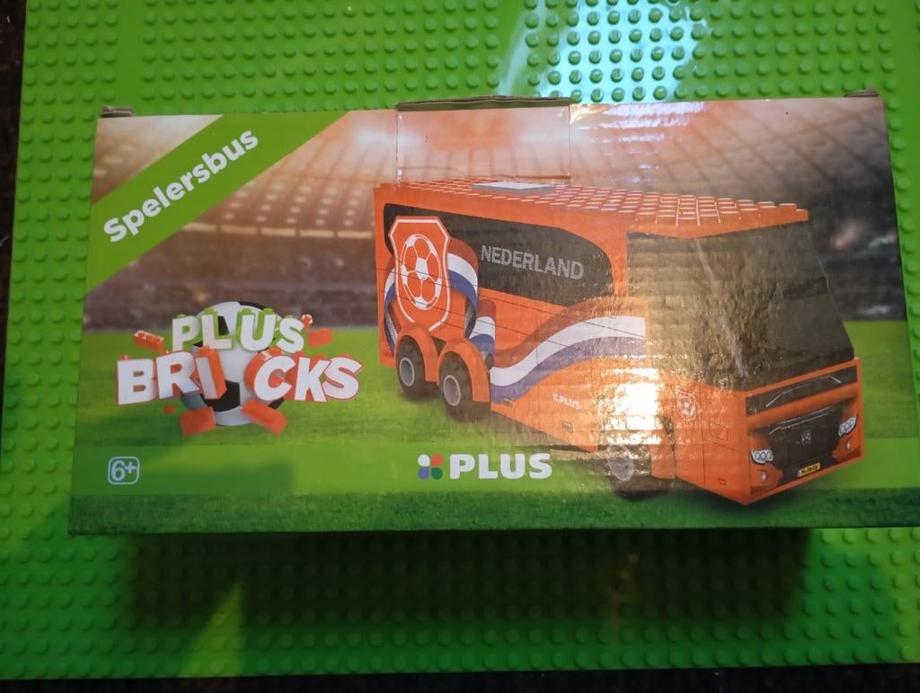 Bricks oranje bus met plaatgrond, Verzamelen, Plus, Ophalen