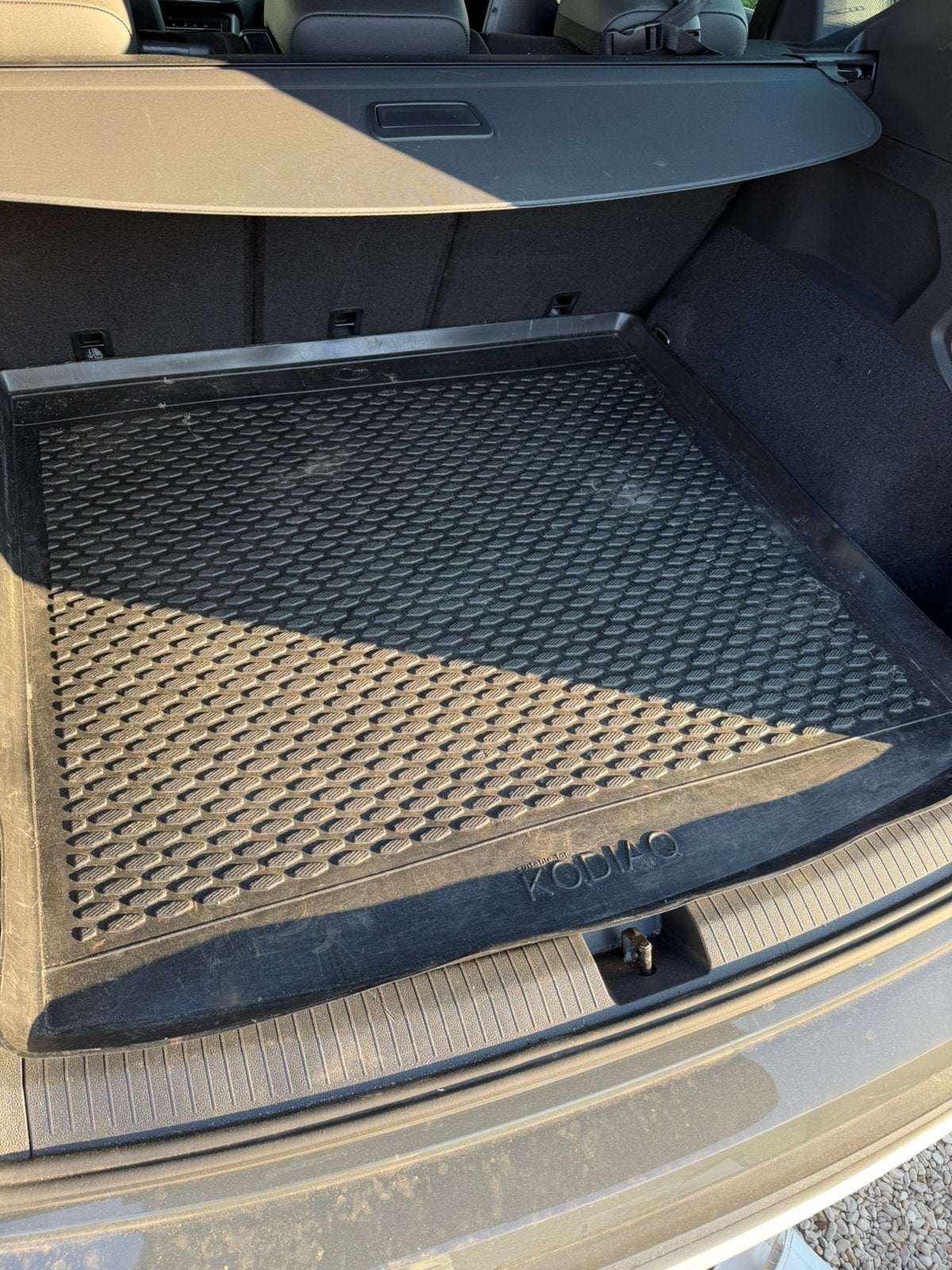 Skoda Kodiaq kofferbakmat rubber, Auto diversen, Kofferbakmatten, Ophalen, Zo goed als nieuw