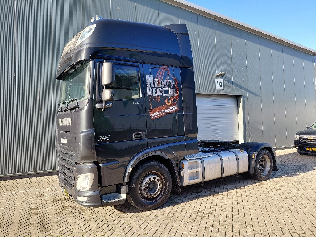 DAF XF 460 FT Super Space Cab trekker 2017, Auto's, Euro 6, Zwart, Bedrijf, Grijs