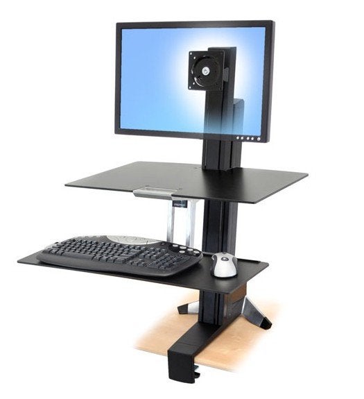 Ergotron WorkFit-S Zit-Sta Werkplek (Zonder Monitor), Ophalen, Gebruikt