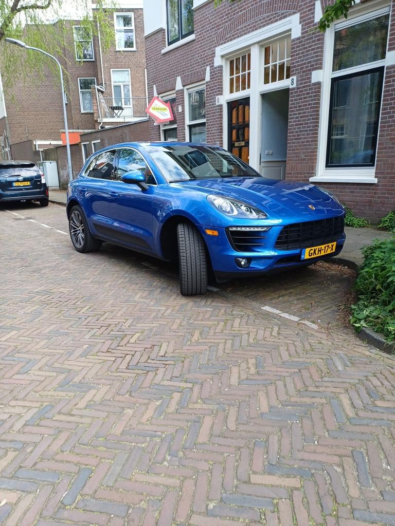 Porsche Macan S 2016 Blauw, Auto's, Porsche, 2013 kg, Zwart, Blauw, 340 pk