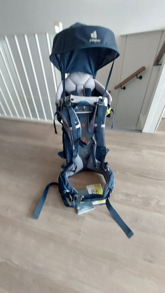 Deuter Kinderdrager Kid Comfort - Blauw, Overige typen, Zo goed als nieuw, Rug, Ophalen