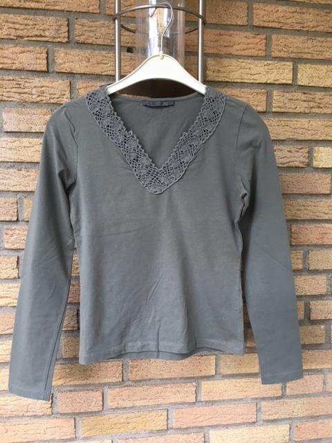 Xandres top olijf groen S - 36, Kleding | Dames, Verzenden, Nieuw, Lange mouw, Maat 36 (S)