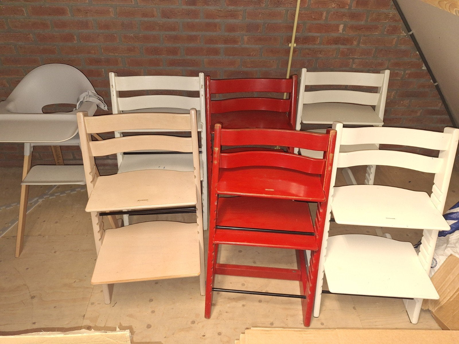 Stokke Tripp Trapp kinderstoel, clikk, triptrap trip trap, Ophalen, Gebruikt, Eenpersoons, Blauw