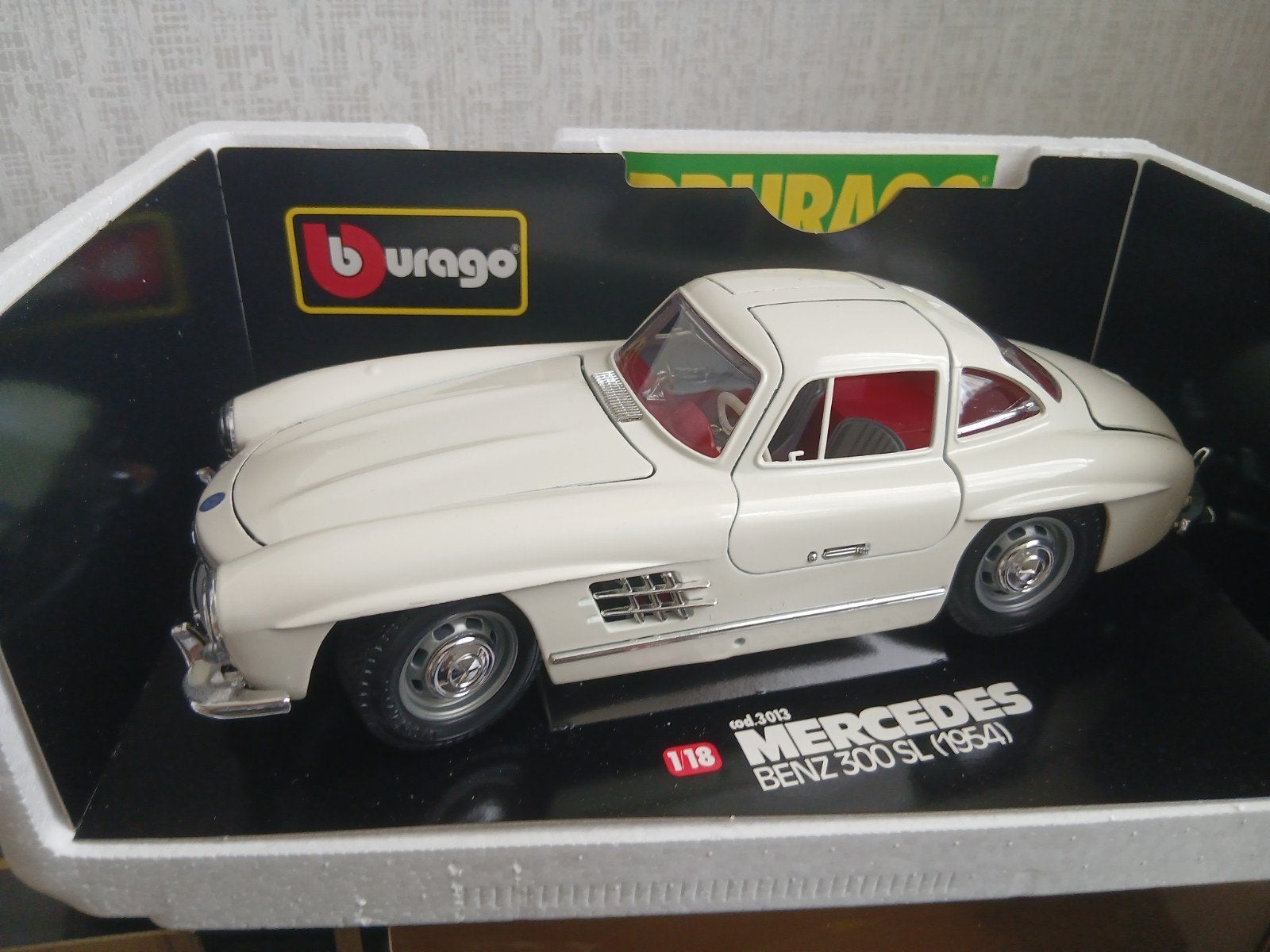 Burago Mercedes Benz 300 SL (1954) schaalmodel 1:18, Ophalen of Verzenden