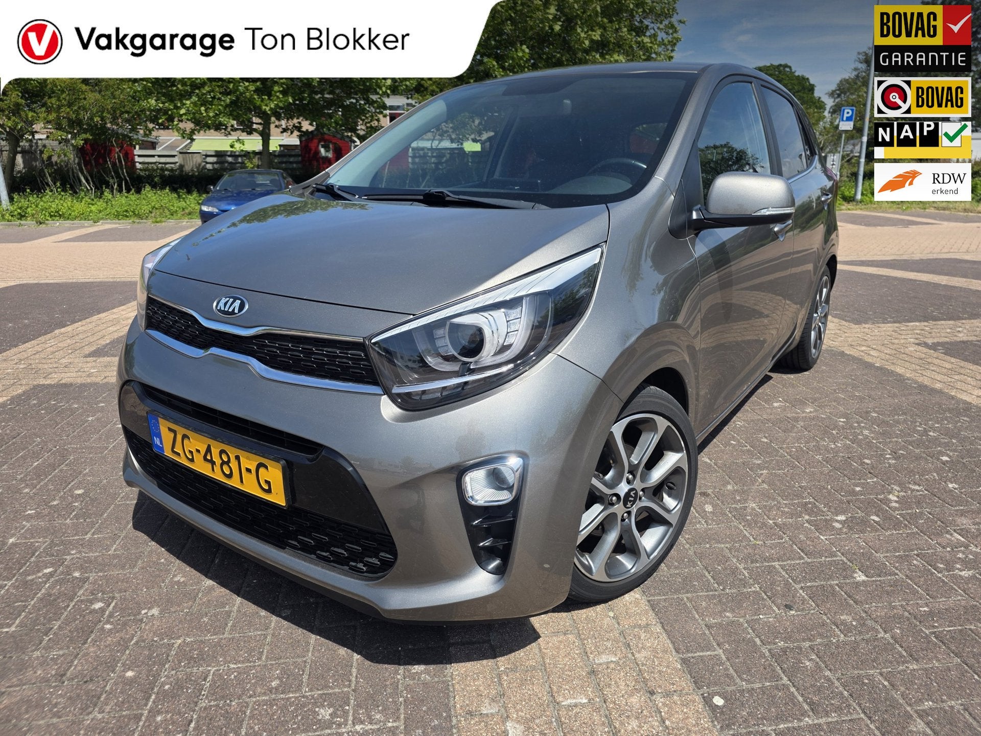Kia Picanto 1.0 CVVT Design Edition|LEDER|, Auto's, Voorwielaandrijving, Gebruikt, Euro 6, 4 stoelen