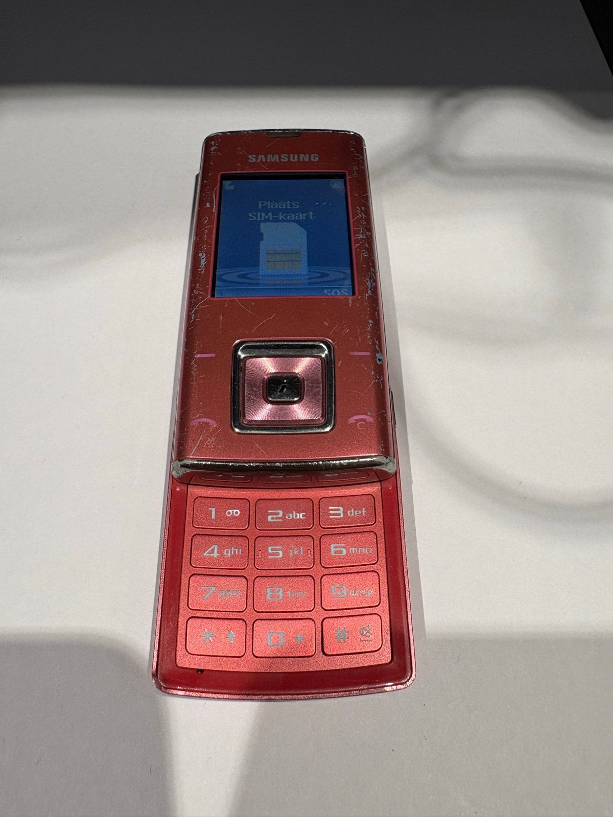 Samsung SGH - J600 - Rood - Gebruikt, Gebruikt, Overige modellen, Overige systemen, Fysiek toetsenbord
