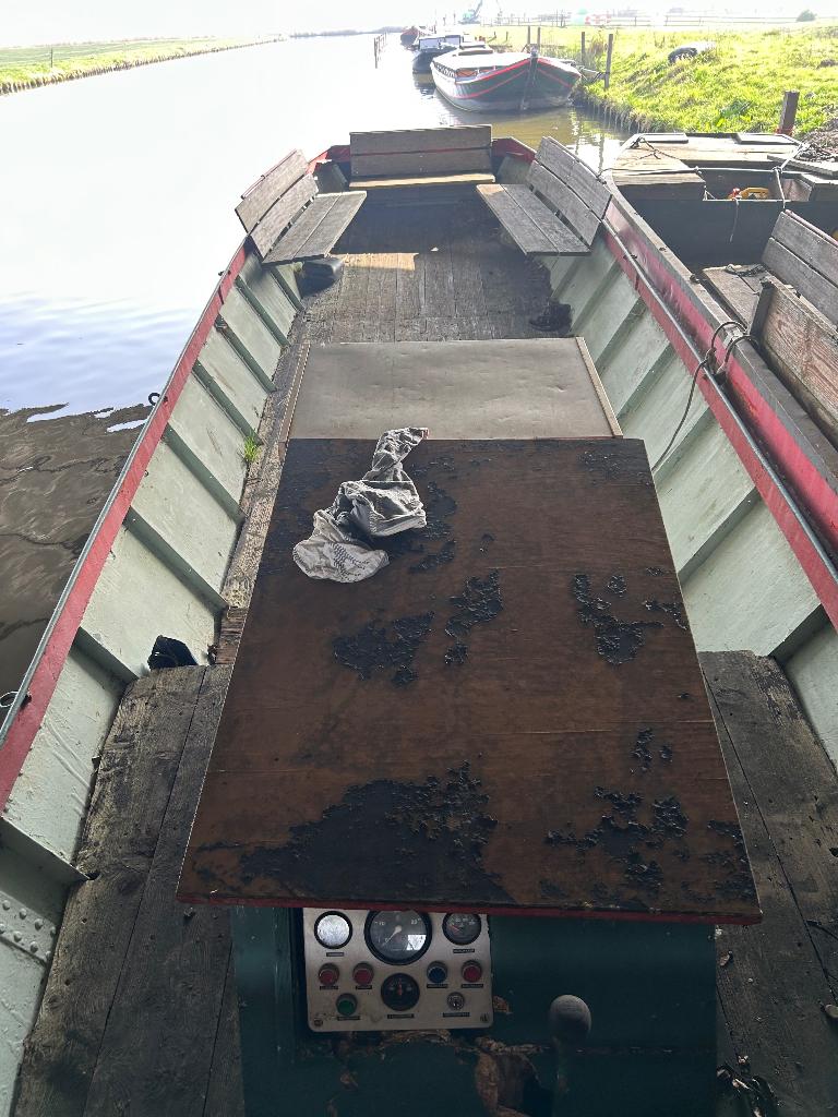 Schuit, Watersport en Boten, Platbodems, Ophalen, Gebruikt, Staal, Benzine