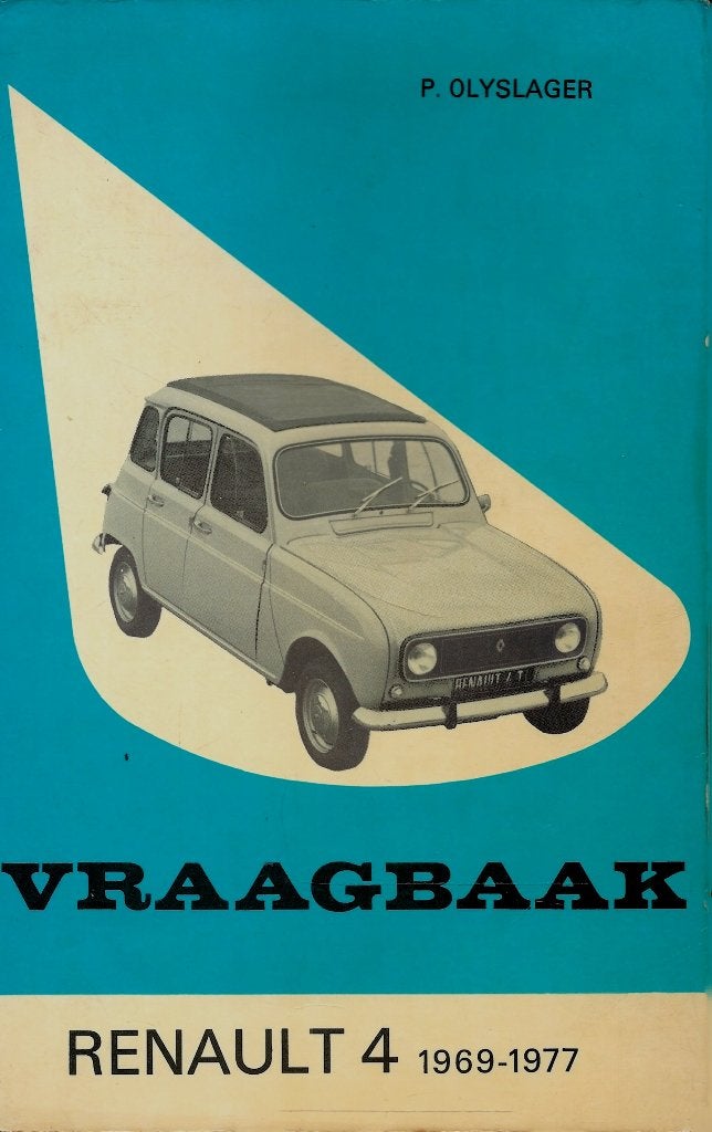 VRAAGBAAK RENAULT 4 1969 - 1977., Ophalen of Verzenden