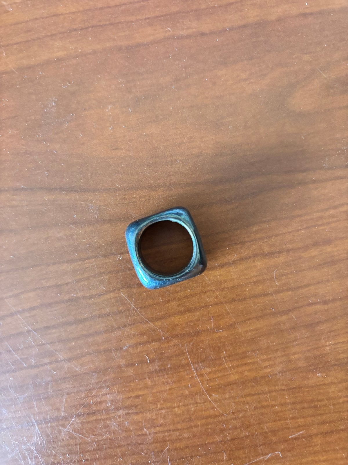 Metal Pointu's Paris ring, Gebruikt, IJzer of Staal, Ophalen of Verzenden, 17 tot 18