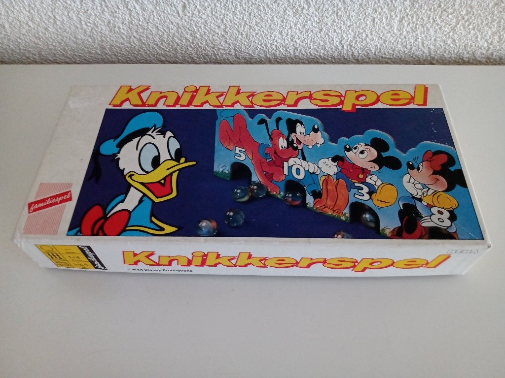 Familiespel : KNIKKERSPEL (Walt Disney Productions), Verzamelen, Disney, Ophalen of Verzenden, Overige figuren, Gebruikt, Overige typen