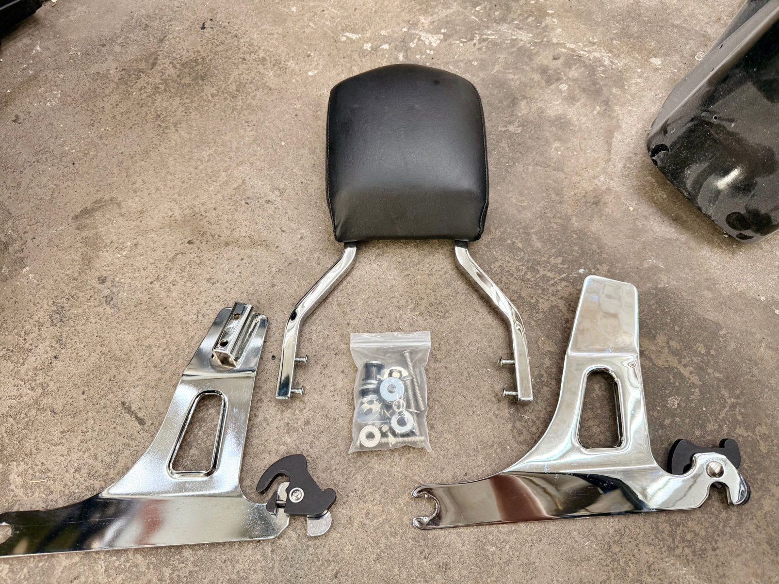 Afneembare sissybar voor een fatbob, als nieuw, Ophalen of Verzenden, Nieuw