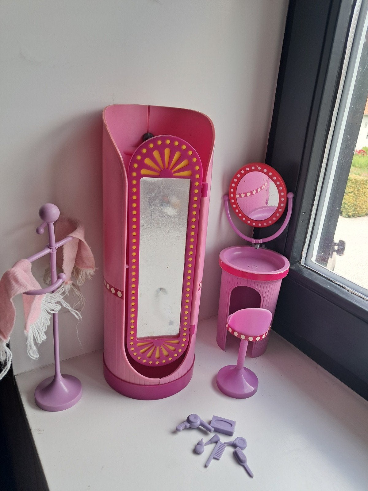 Barbie mattel badkamer vintage jaren '80, Ophalen of Verzenden, Gebruikt, Poppenhuis