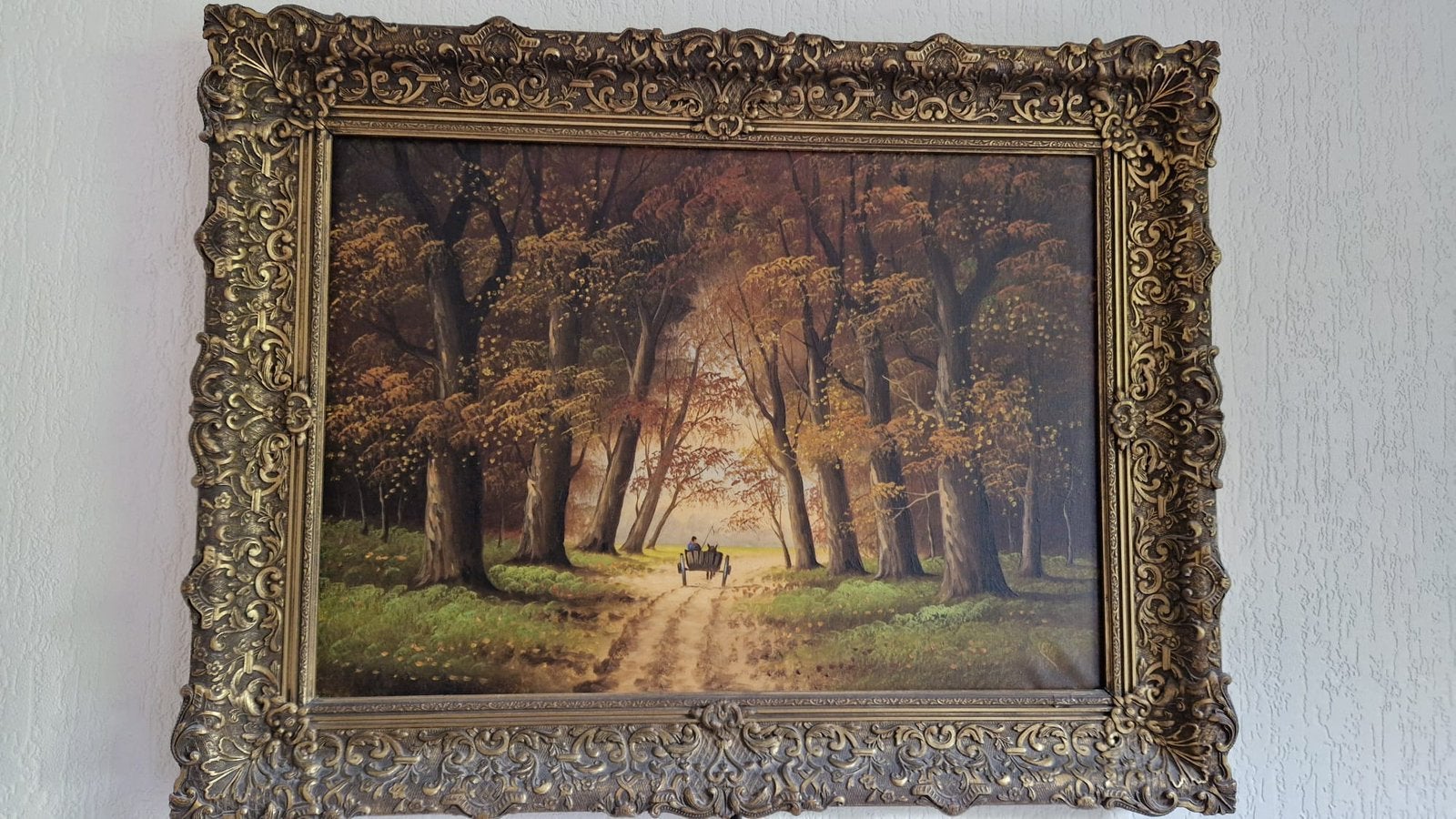 Klassiek olieverfschilderij, Antiek en Kunst, Ophalen, Doek, Landschap, Olieverf