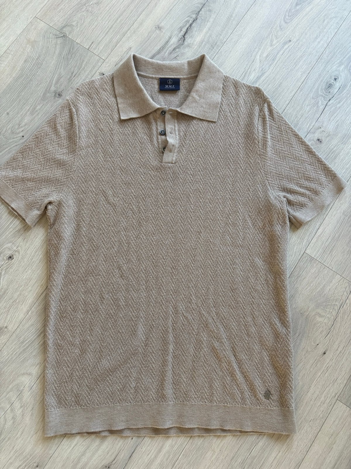 Marco Manzini polo shirt, Ophalen of Verzenden, Zo goed als nieuw, Overige maten, Beige