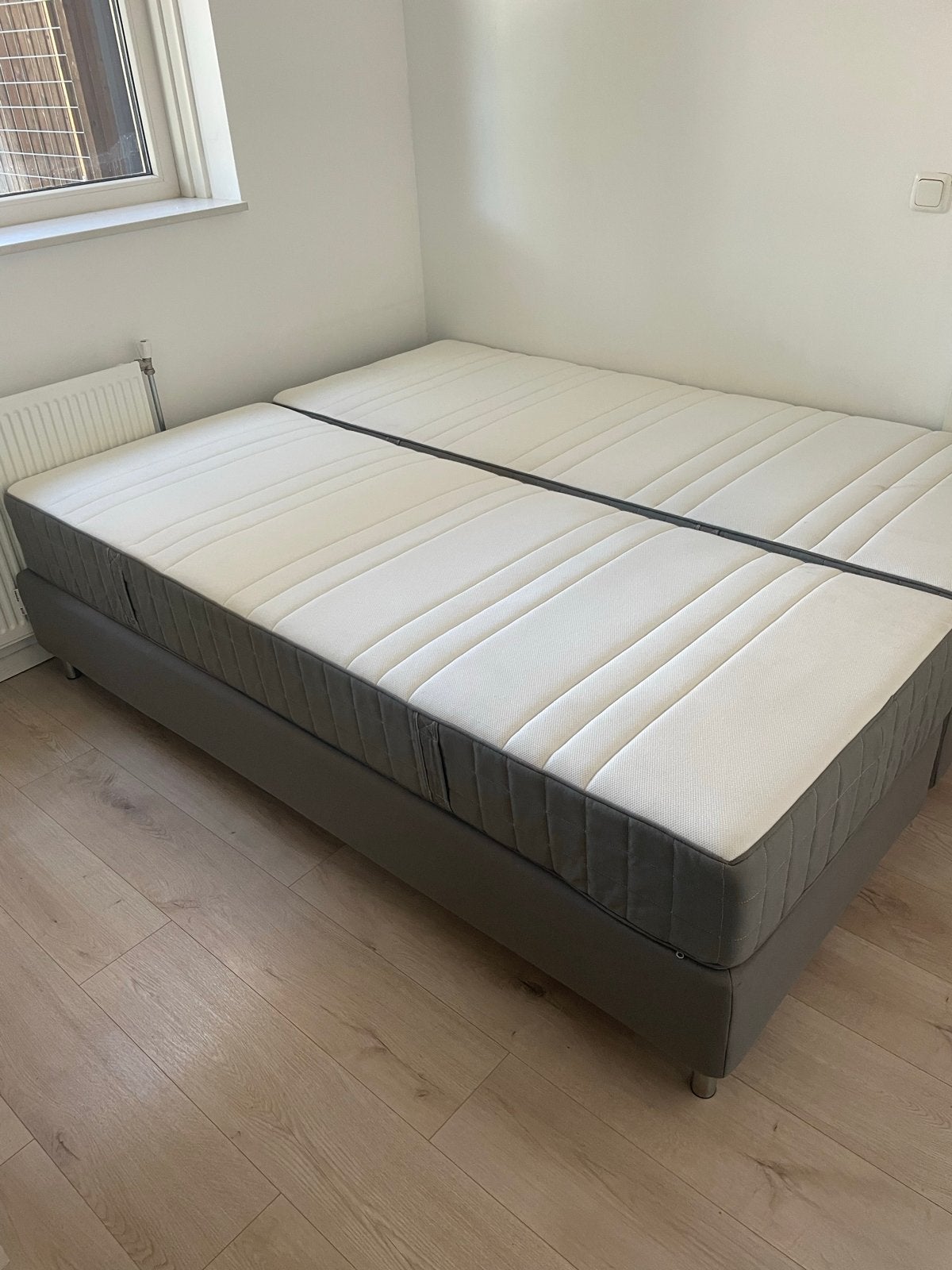 IKEA Tweepersoonsbed 160x200 - Espevär met Hövag matrassen, Ophalen, Tweepersoons, Zo goed als nieuw, 200 cm