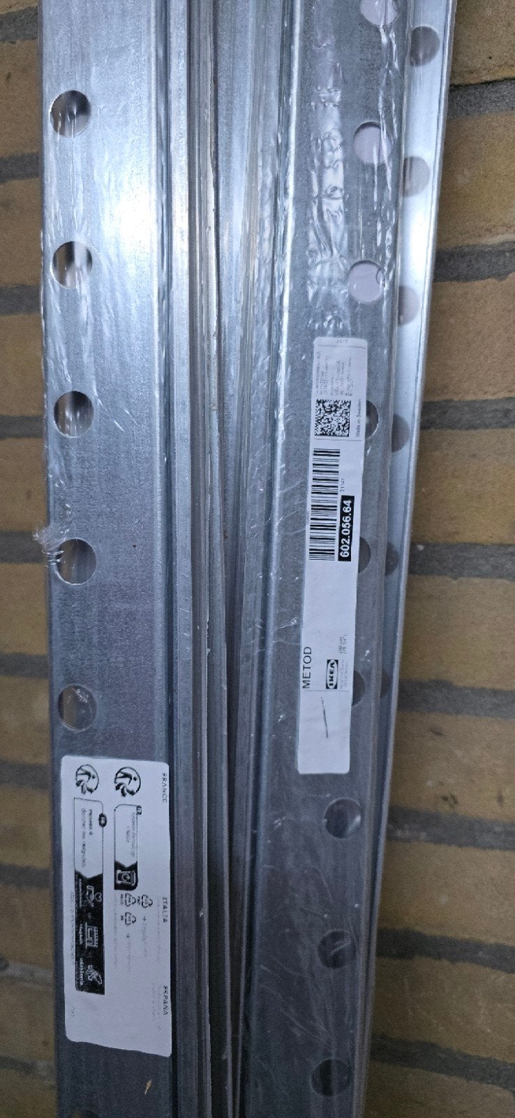 5x IKEA METOD metalen keukenkast ophangstrip, Ophalen