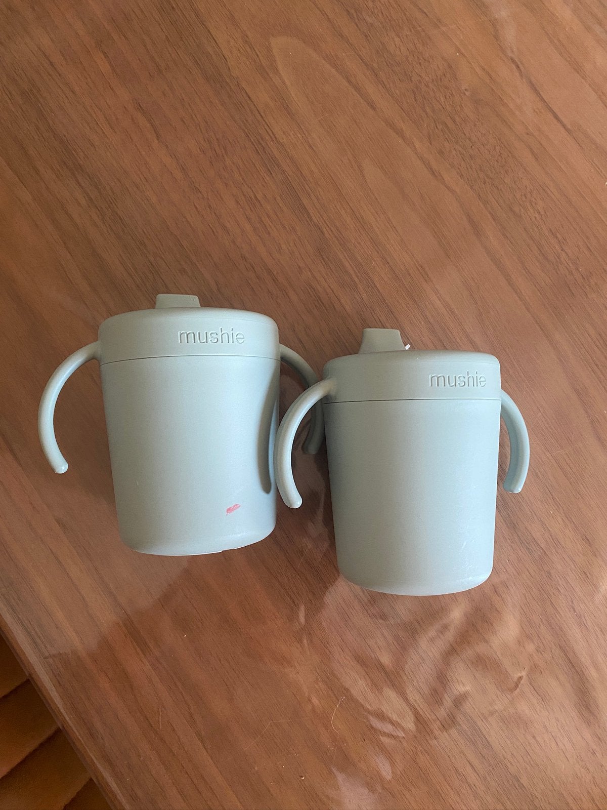 Mushie bekertjes voor Baby/Kinderen Gratis, Ophalen, Zo goed als nieuw, Glas, Overige stijlen