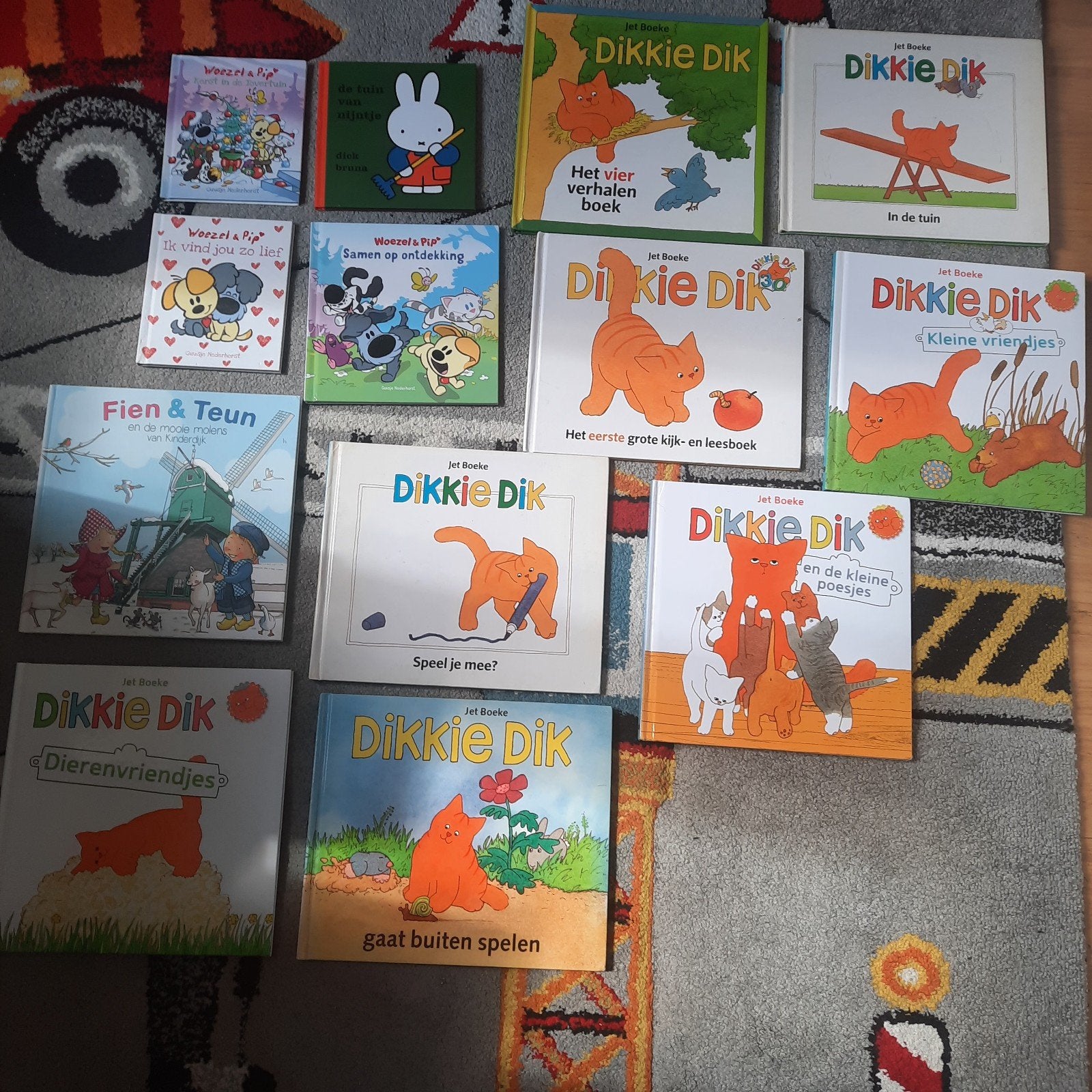 dikkie dik en woezel pip fien teun, Boeken, Ophalen of Verzenden, Fictie algemeen