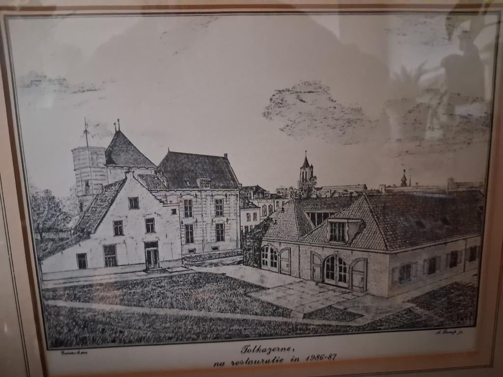 Tekening Gorinchem Tolkazerne, Ophalen of Verzenden