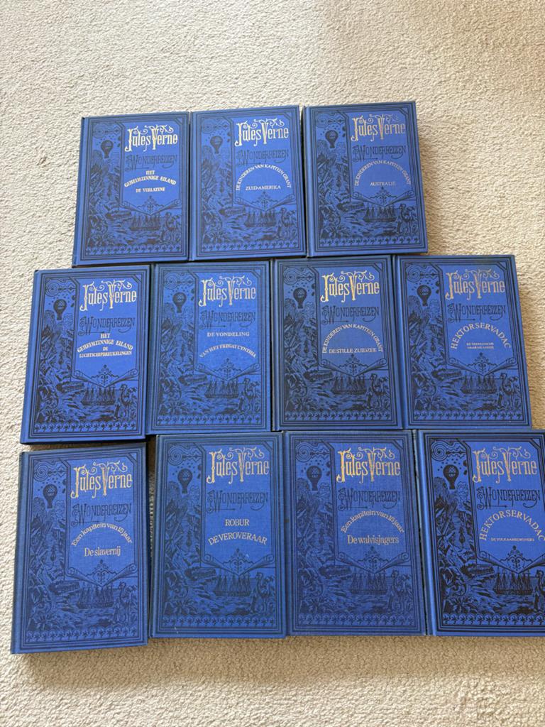 Zeldzame Jules Verne Wonderreizen Boeken - Complete Set, Boeken, Ophalen, Zo goed als nieuw, Nederland