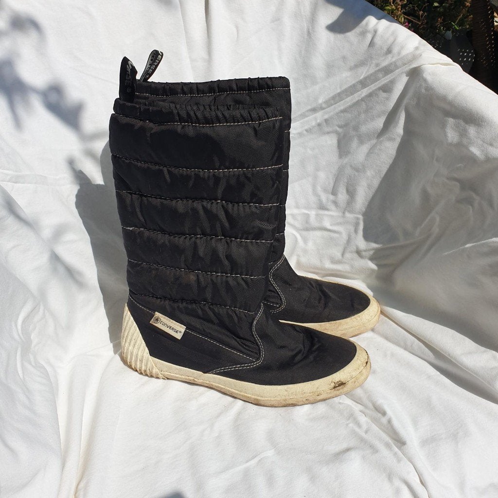Stoere zwarte snowboots. Mt 37. merk Converse, Meisje, ., Ophalen of Verzenden, .