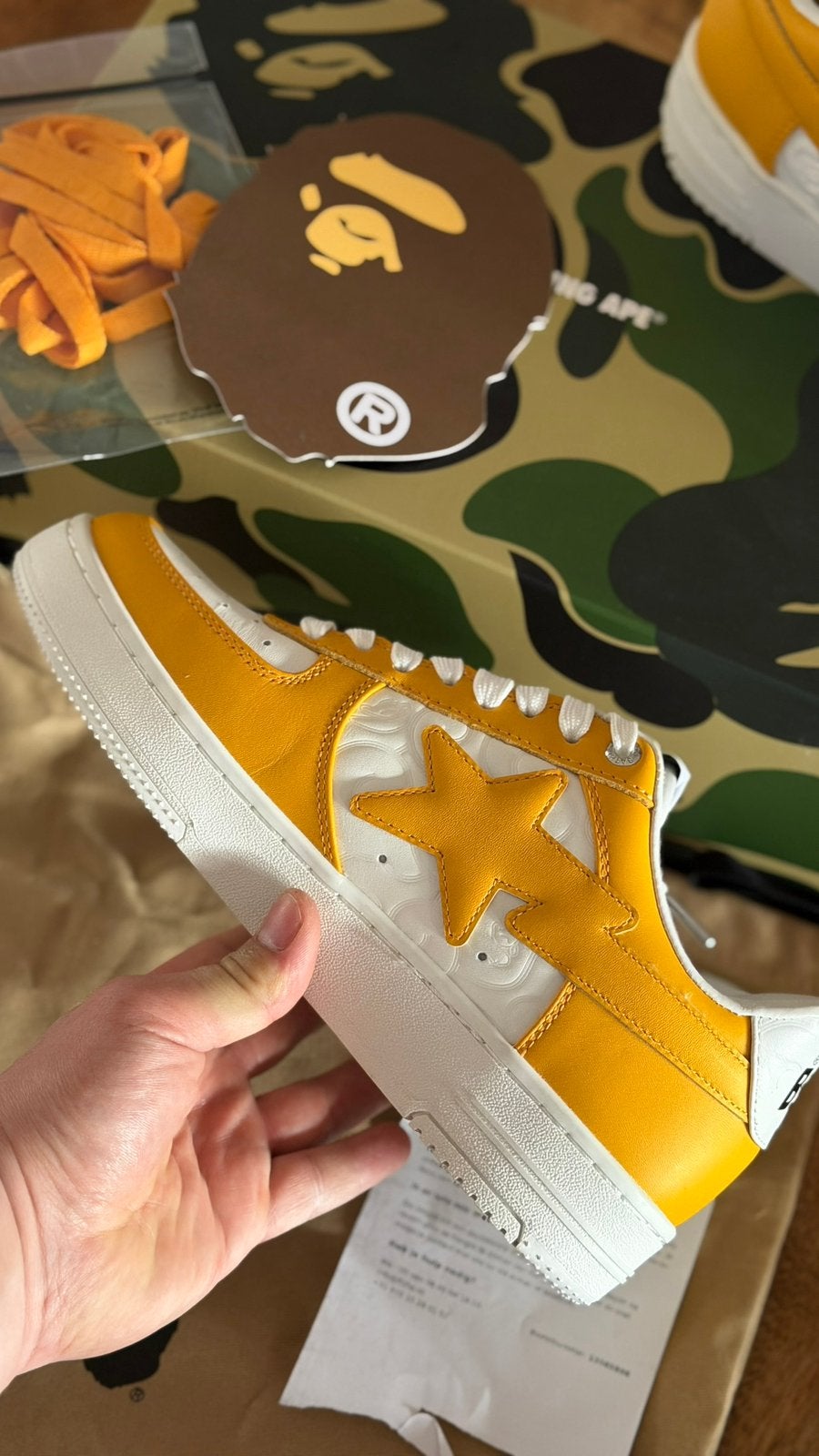Bathing Ape BapeSta 3 M1 size 41 eu nieuw ongedragen, Overige kleuren, Nieuw, Ophalen of Verzenden, Sneakers of Gympen