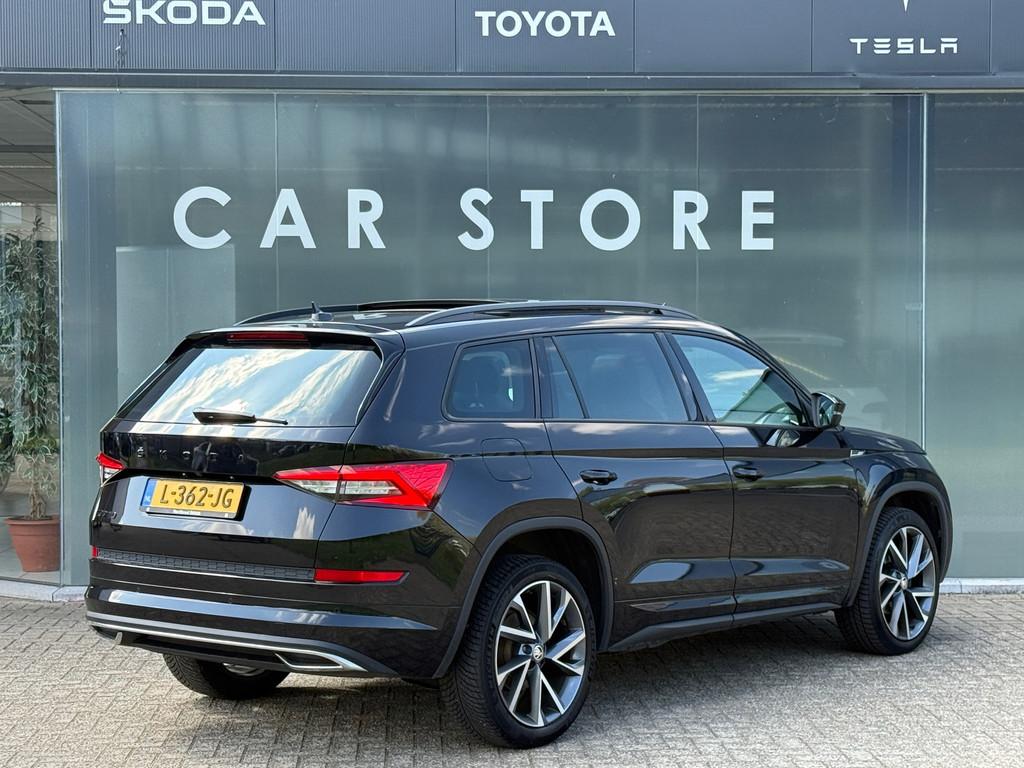 Skoda Kodiaq 1.5 TSI DSG Sportline Pano|Memory|360cam|Canton, Auto's, Skoda, 4 cilinders, 150 pk, 1481 kg, Zwart
