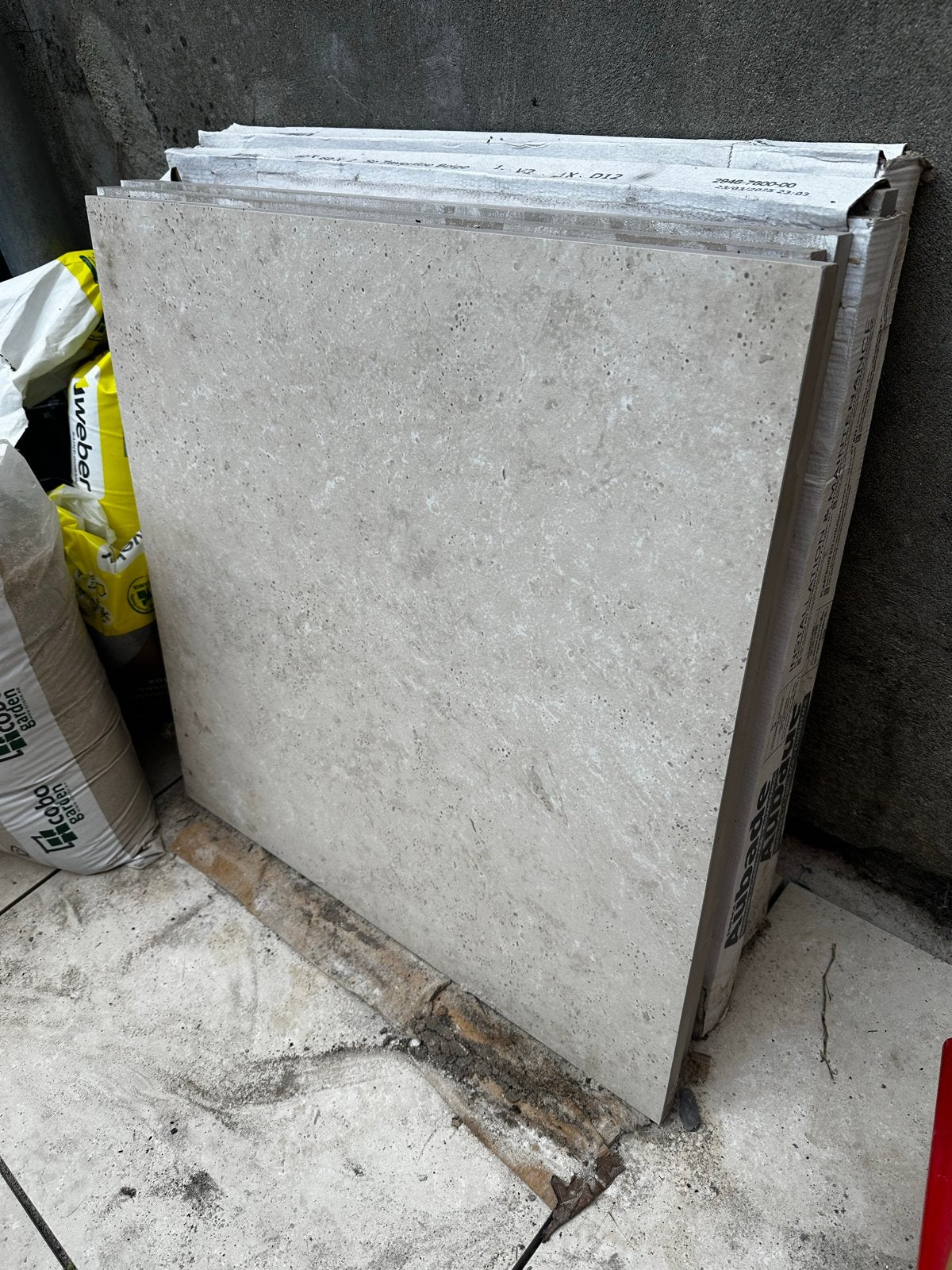 Mooie beige tegels 60x60 - 7 stuks, Ophalen, 60 cm of meer, Gebruikt, Keramiek