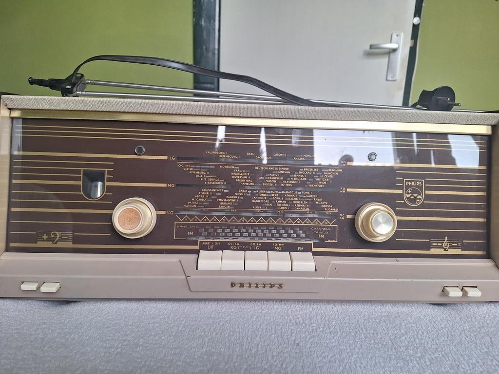 Philips Buizenradio '50-'60, Audio, Tv en Foto, Radio's, Gebruikt, Ophalen of Verzenden