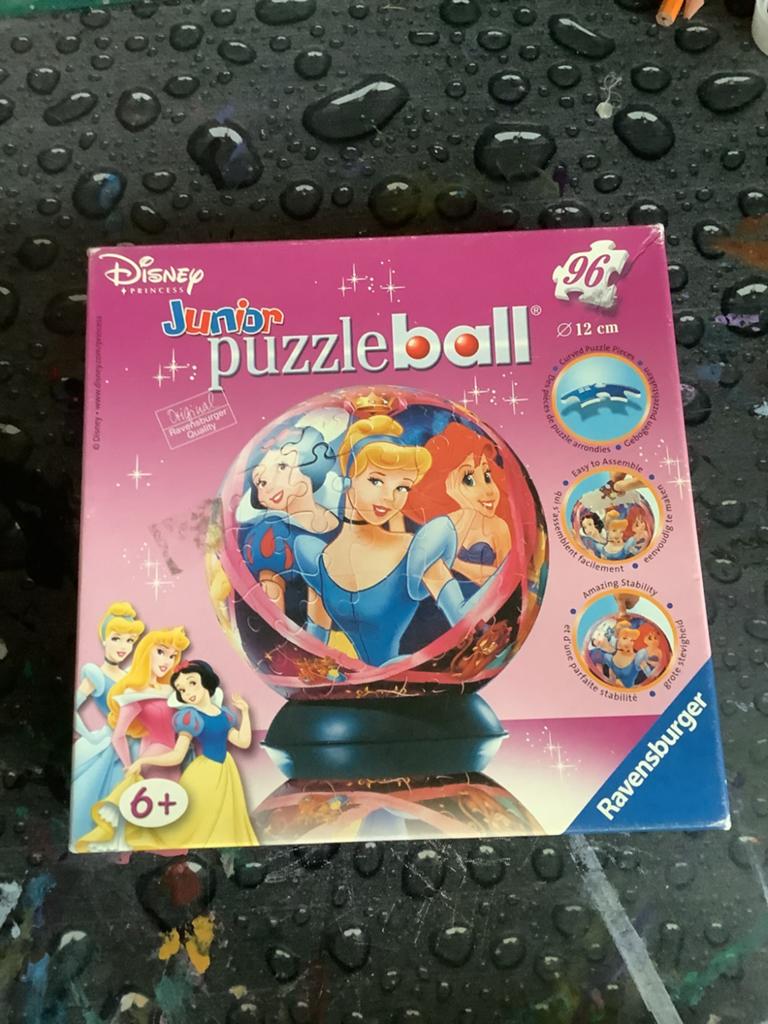 Disney Princess Junior Puzzleball 96 stukjes Ravensburger, Ophalen of Verzenden, Meer dan 50 stukjes, Zo goed als nieuw, 6 jaar of ouder