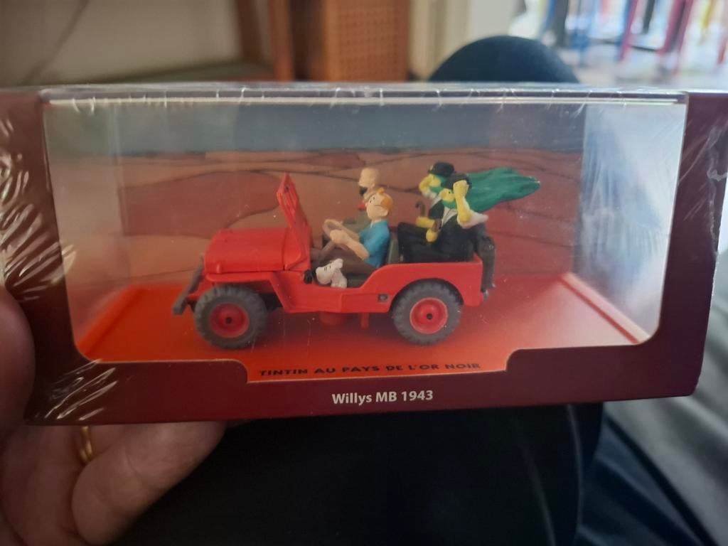 Kuifje Willys MB 1943 modelauto - nieuw geseald, Overige merken, Auto, 1:32 tot 1:50, Nieuw