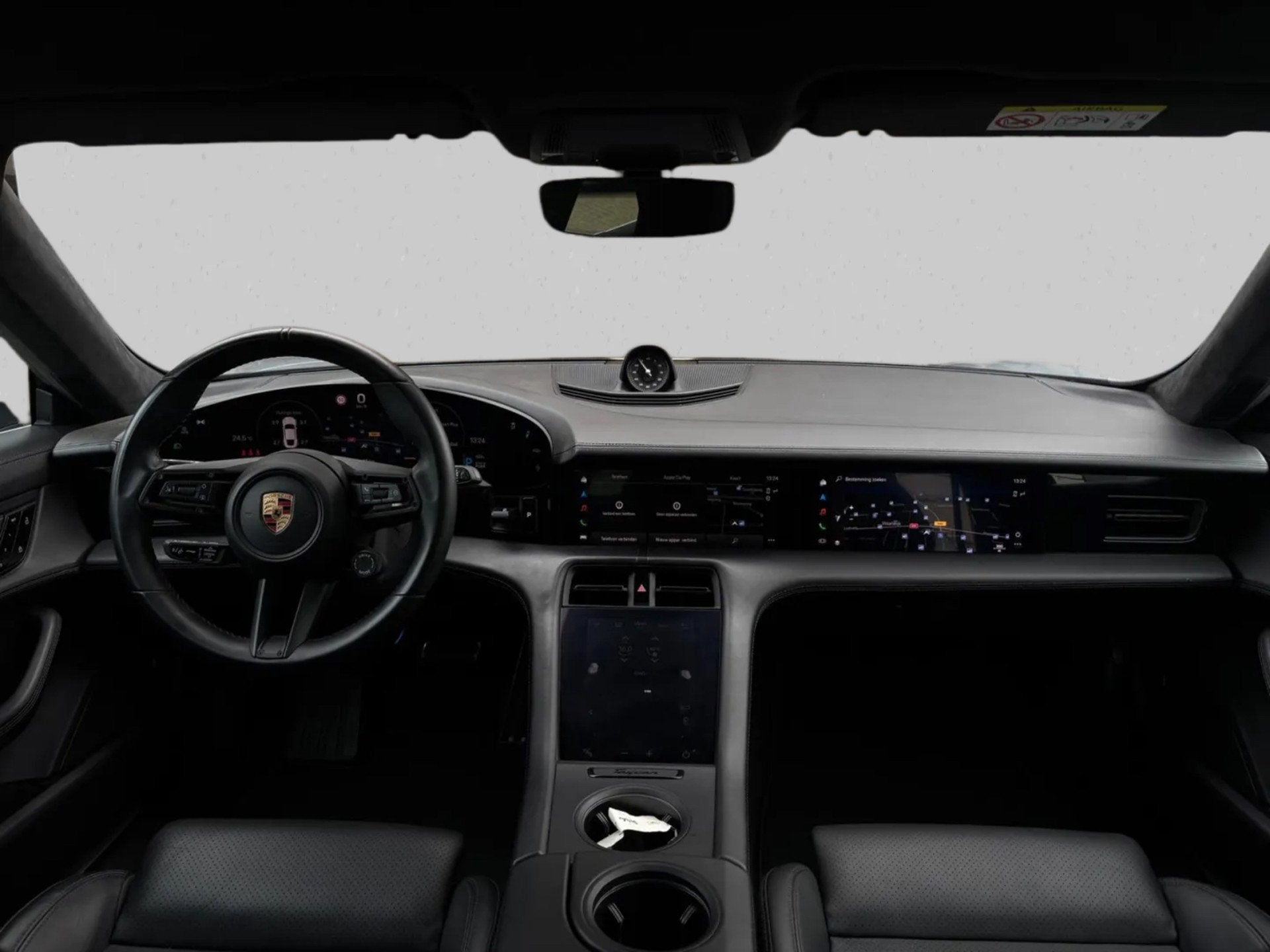 Porsche Taycan Turbo 93 kWh (Goed OndH, Panorama, Passagier, Auto's, Automaat, Gebruikt, Zwart, Vierwielaandrijving