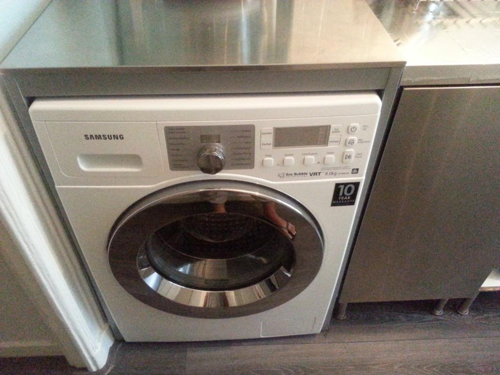 Wasmachine ombouw rvs, Ophalen, Gebruikt, 1200 tot 1600 toeren