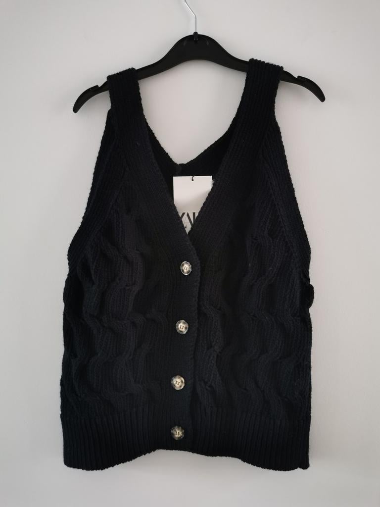 ZARA tricot gilet mt. M, Maat 38/40 (M), Verzenden, Nieuw, Zara