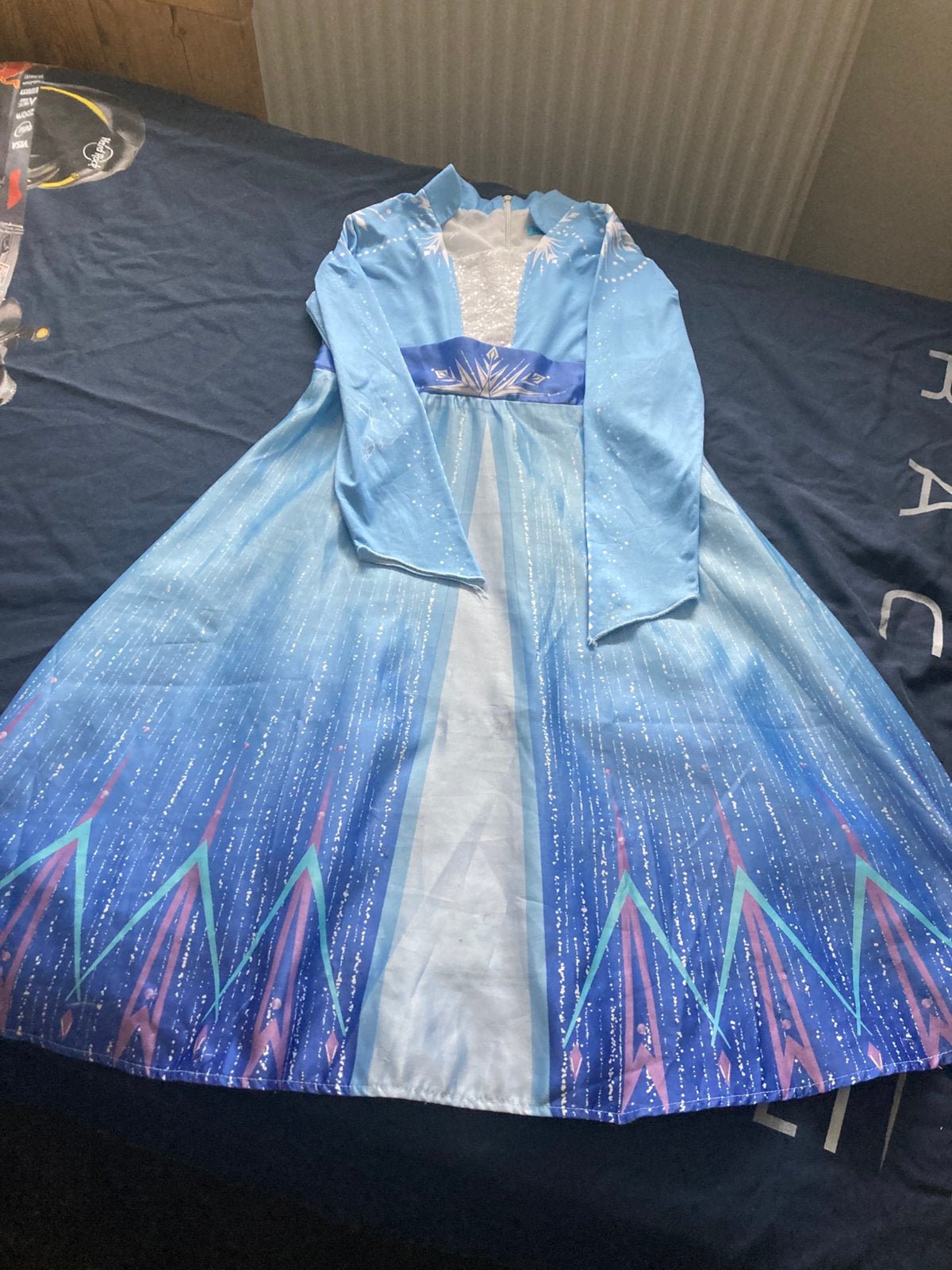 Elsa jurk het betere merk 140, Kinderen en Baby's, Carnavalskleding en Verkleedspullen, Ophalen of Verzenden, Gebruikt, 134 t/m 140