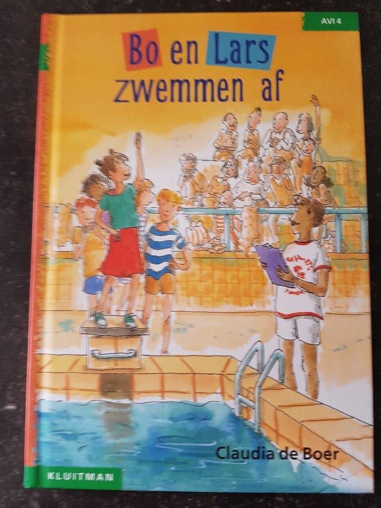 Bo en Lars zwemmen af - AVI 4 leesboek, Gelezen, Fictie algemeen, Claudia de Boer, Ophalen of Verzenden