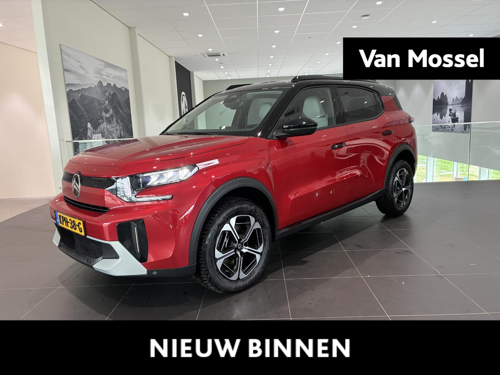 Citroen C3 Aircross 1.2 Hybrid 145pk Max Hoge instap l zeer, Auto's, Euro 6, 1199 cc, Leder en Stof, Parkeersensor