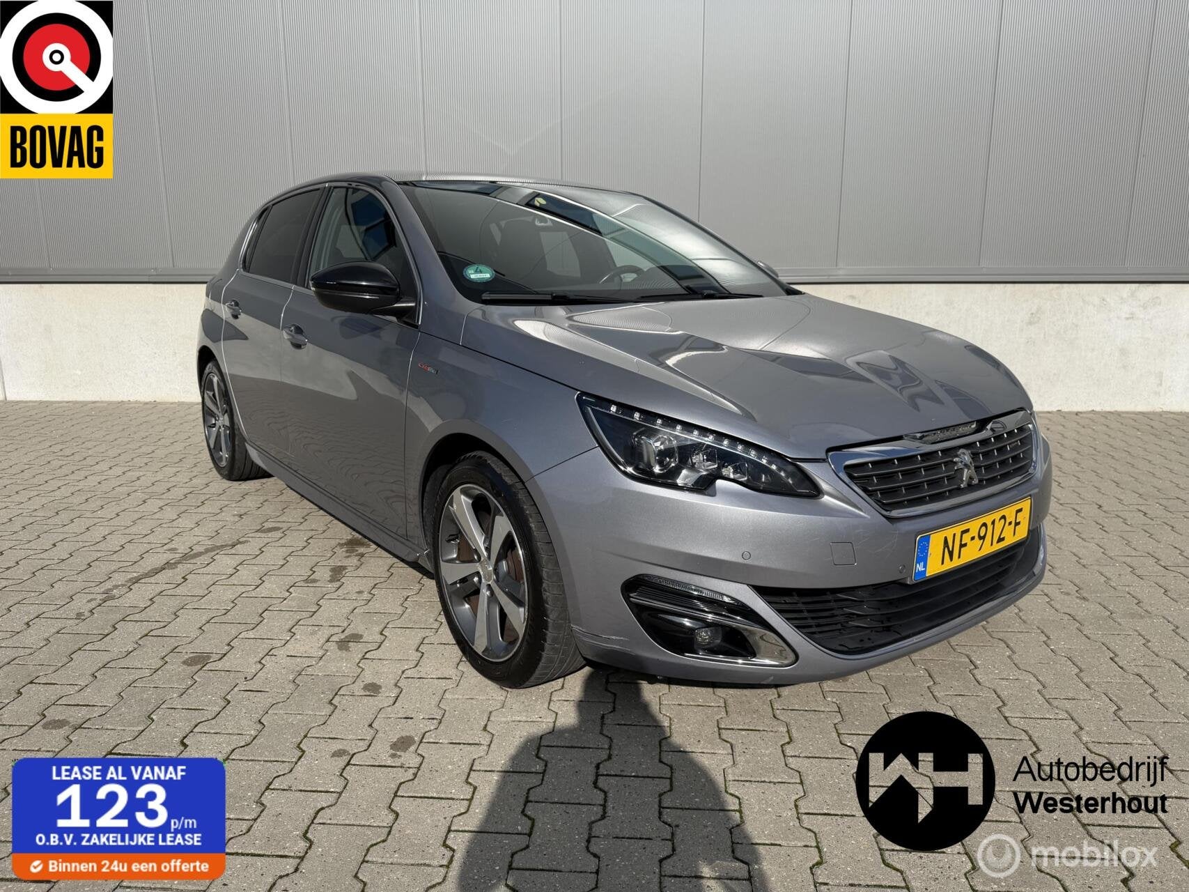Peugeot 308 1.2 PureTech GT-line|PANORAMADAK|KEY LESS|VOL ON, Auto's, Voorwielaandrijving, Gebruikt, Euro 6, 49 €/maand