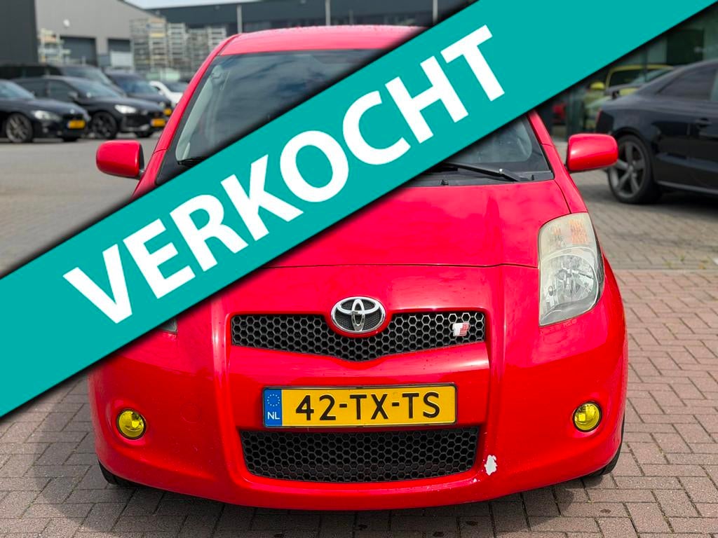 Toyota Yaris 1.8 VVTi TS 2007 133PK NAP Rood, Auto's, Toyota, Voorwielaandrijving, Gebruikt, 4 cilinders, 133 pk